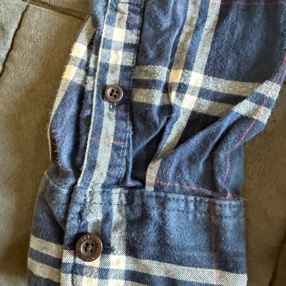 Abercrombie & Fitch Plaid Flannel Button-Up Shirt Heavy and Thick Y2K - Picture 4 of 8